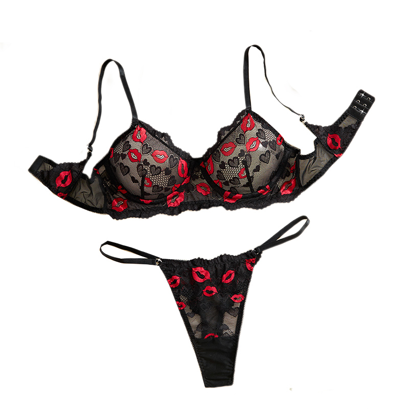 Intimo in pizzo trasparente, s - Lace Bralette Set recensione e prezzo